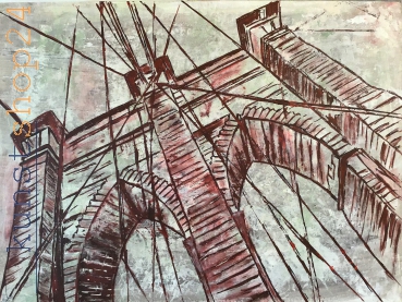 Brooklynbrücke / Acryl / Kunstdruck