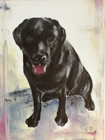 Hund - Acrylbild