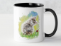Tasse mit Motiv 9,5 cm x 8,0 cm - Katze mit Käfer