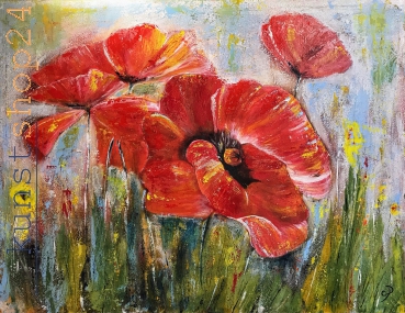 Mohnblumen / Acryl / Originalbild