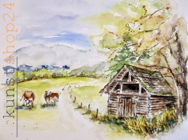 Bad Mitterndorf / Aquarell / Originalbild