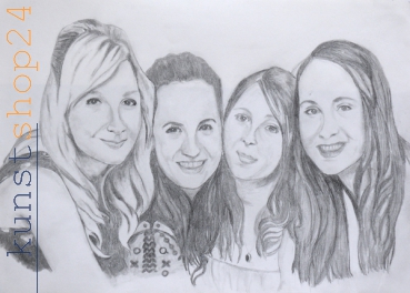 Portrait - Mädchen - Bleistift