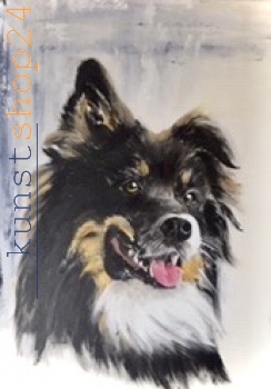 Hund - Acrylbild - Kunstdruck
