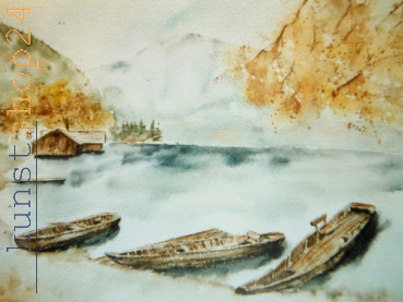 Altausseersee / Aquarell / Kunstdruck