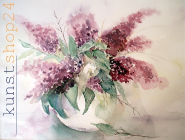 Flieder / Aquarell / Kunstdruck