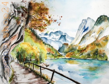 Gosausee / Aquarell / Originalbild