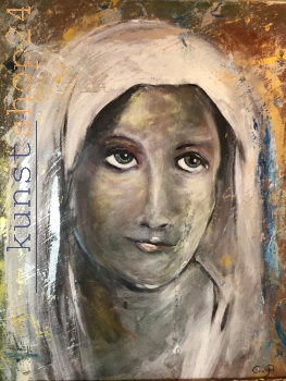 Maria / Acryl / Kunstdruck