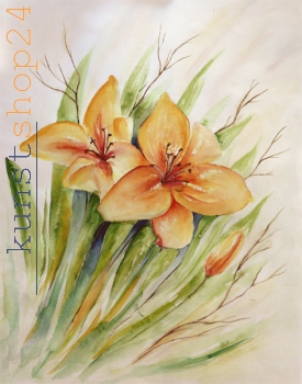 Lilien / Aquarell / Originalbild