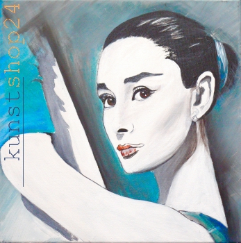 Audrey Hepburn / Acryl / Originalbild