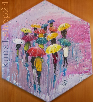 Regenschirme / Acryl / Originalbild