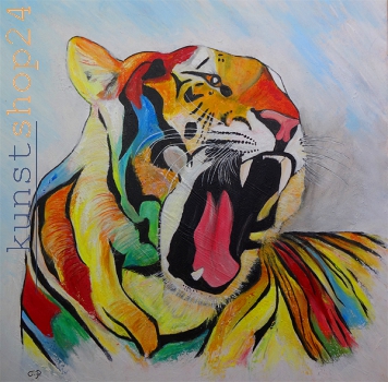 Tiger / Acryl / Originalbild