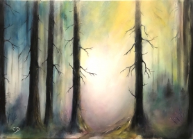 Wald / Acryl / Originalbild - verkauft
