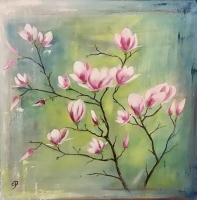 Magnolien / Acryl / Orlginalbild