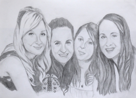 Portrait - Mädchen - Bleistift