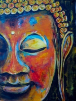Buddha / Acryl / Originalbild - verkauft