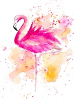 Flamingo / Aquarell