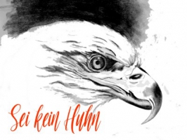 Spruchkarte "Adler" / verschiedene Sprüche zur Auswahl