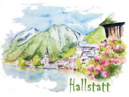 Grußkarte "Hallstatt"
