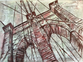 Brooklynbrücke / Acryl / Kunstdruck