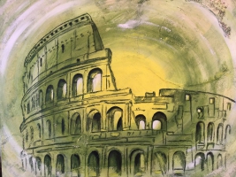 Rom Collosseum / Acryl / Originalbild