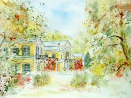 Bad Ischl - Kaiservilla / Aquarell / Originalbild - verkauft