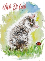 Spruchkarte "Katze" / verschiedene Sprüche zur Auswahl