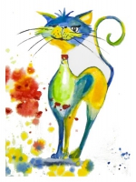 Grußkarte "Katze"