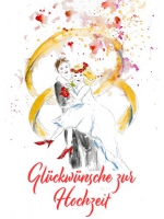 Spruchkarte "Hochzeitspaar"