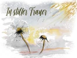 Trauerkarte "Pusteblume"