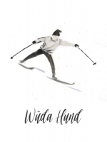 Spruchkarte "Skifahrer" / verschiedene Sprüche zur Auswahl