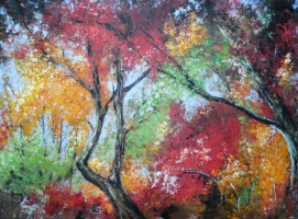 Wald - Acryl - Originalbild